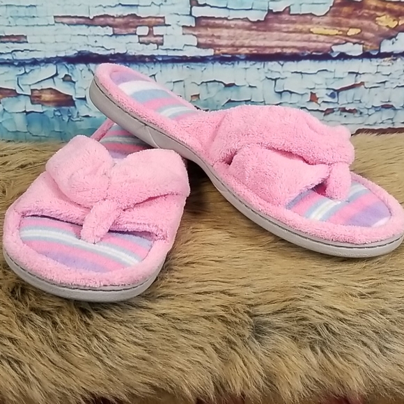 dearfoams flip flop slippers